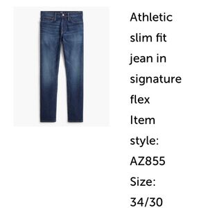 NWT J. Crew Factory Men’s Jeans